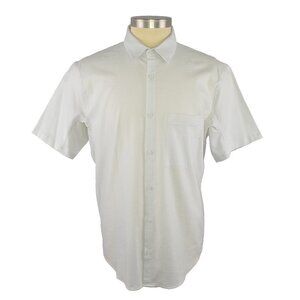 lululemon Street Lite Short Sleeve Button Down Shirt Size XXL in Vapor Grey